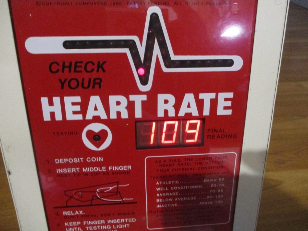 Vintage Compuvend Electronic Heart Machine Arcade Vending Machine