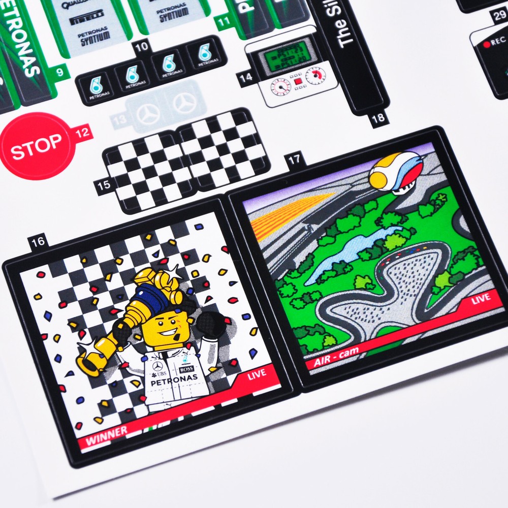 Replacement sticker for set 75883 Precut sticker