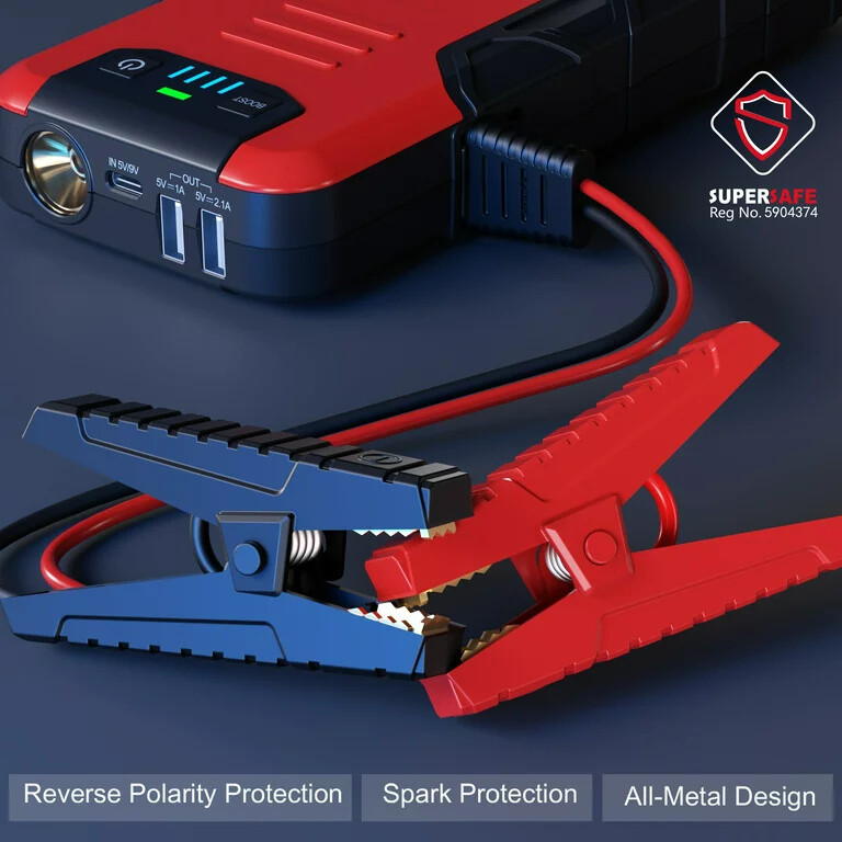 GOOLOO Car Battery Jump Starter 4500A Peak Jump Starter with USB Quick Charge