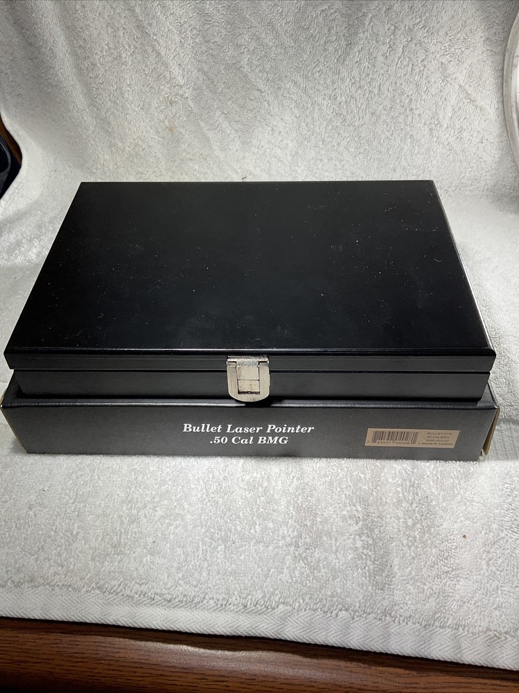 Bullet Laser Pointer w LED Light 50-Cal Shape Rifle Ammo