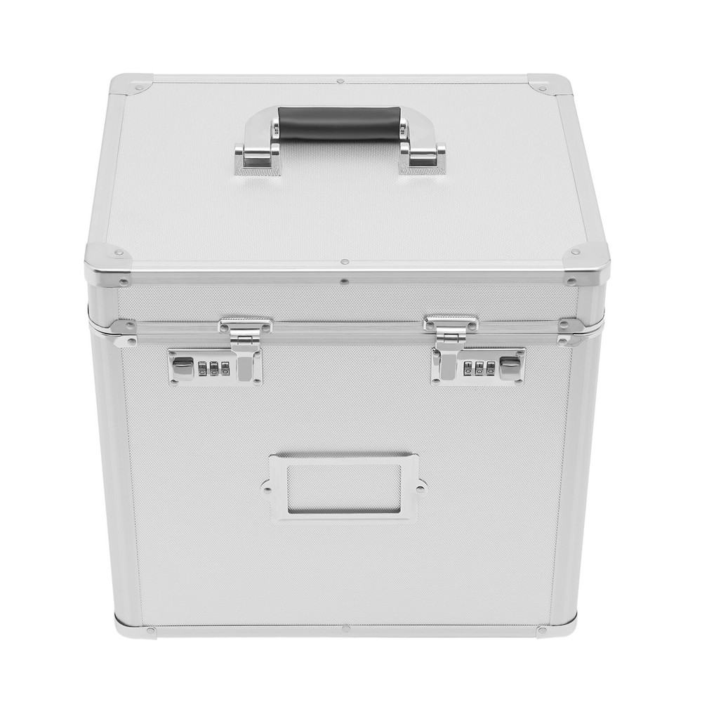Fireproof Document Box with Lock File Storage Organizer Box Waterproof Safe Box