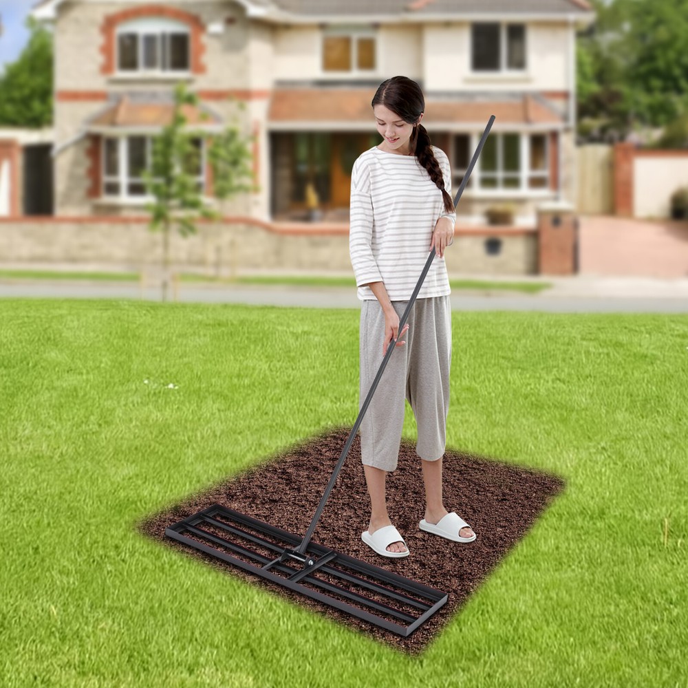 Lawn Leveler Tool with 1.75m Handle for Easy Garden Leveling
