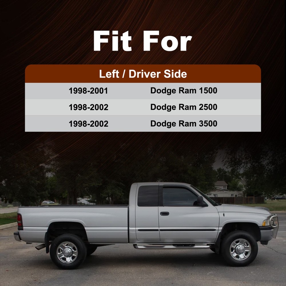 Front Left Side Door Pull Handle Cup for 1998-2002 Dodge Ram 2500 3500 Truck