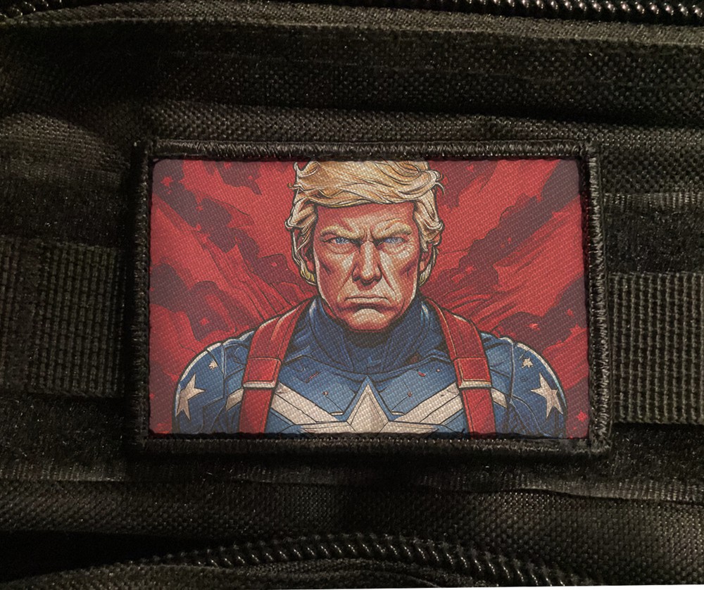 Trump Mug Shot Never Surrender Patch Morale Hook [sub]