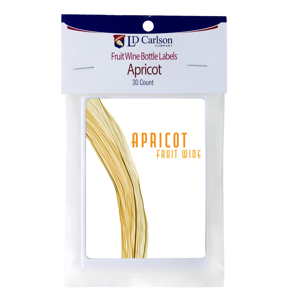 Apricot Fruit wine Labels 30/Pack Fruit Labels Collection