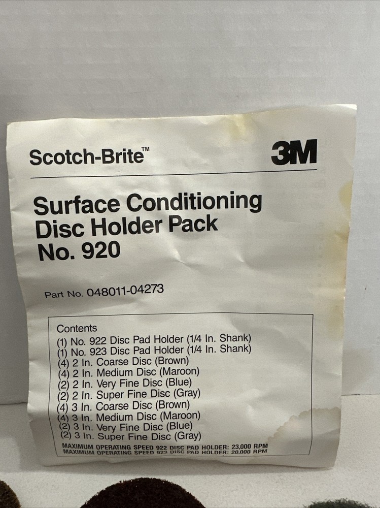 3M Scotch-Brite 2" / 3” Surface Conditioning Disc Sample Pack--