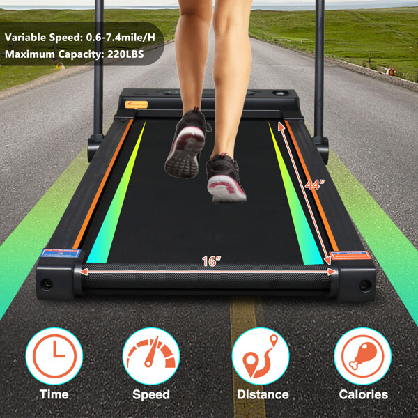 0.75HP Single Function Electric Treadmill Compact Electric Treadmill for Home