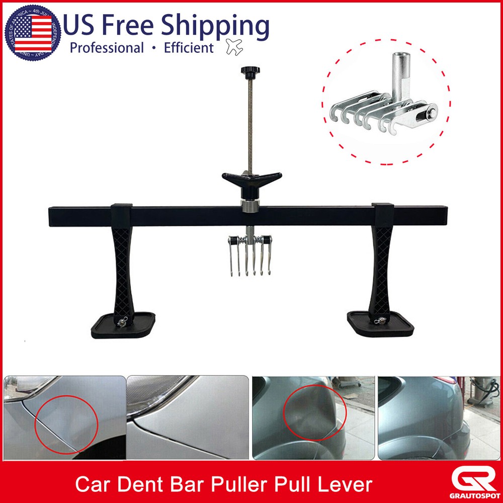 Car Dent Bar Puller Pull Lever Pulling Kit Removal Hammer Repair Auto Body Tool