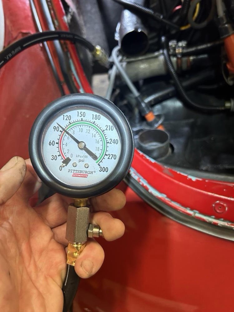 Compression Tester Kit 0–300 PSI w/ Hose & Adapters