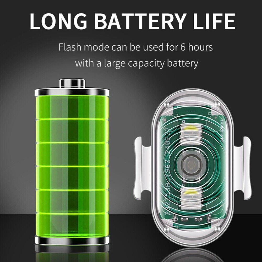 4X LED Strobe Light 8 Colors USB Rechargeable Flashing Lights Remote Controlled