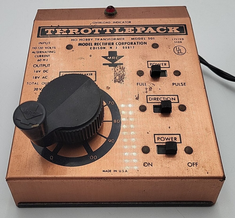 MRC 501 HO Scale Throttlepack Train Control
