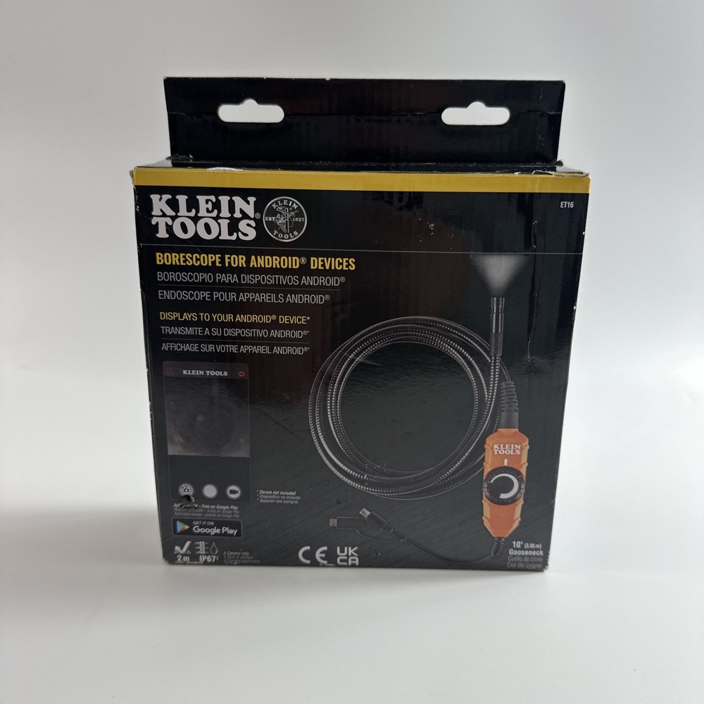 Klein Tools Borescope For Android Devices Et16