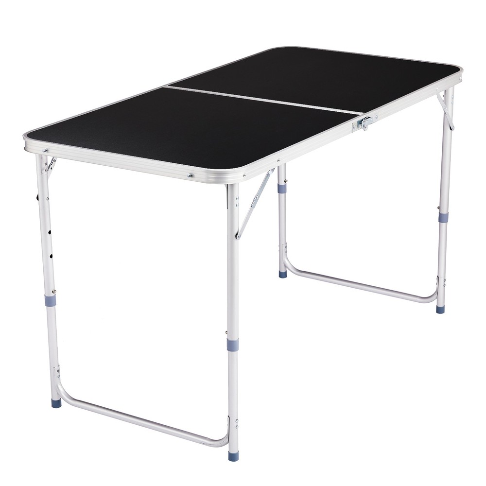 4Ft Portable Multipurpose Folding Table Black Hot Sale