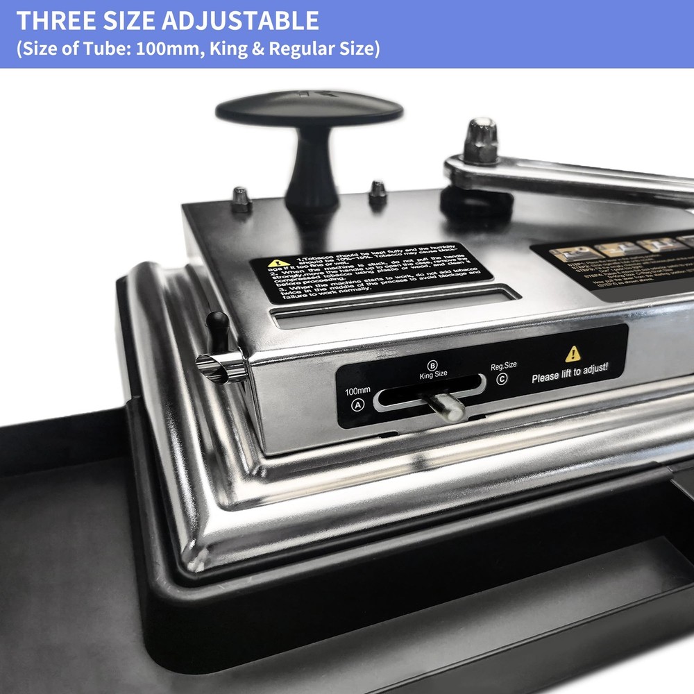 New Version Cigarette Rolling Machine, Portable Manual Cigarette Injector Fit...