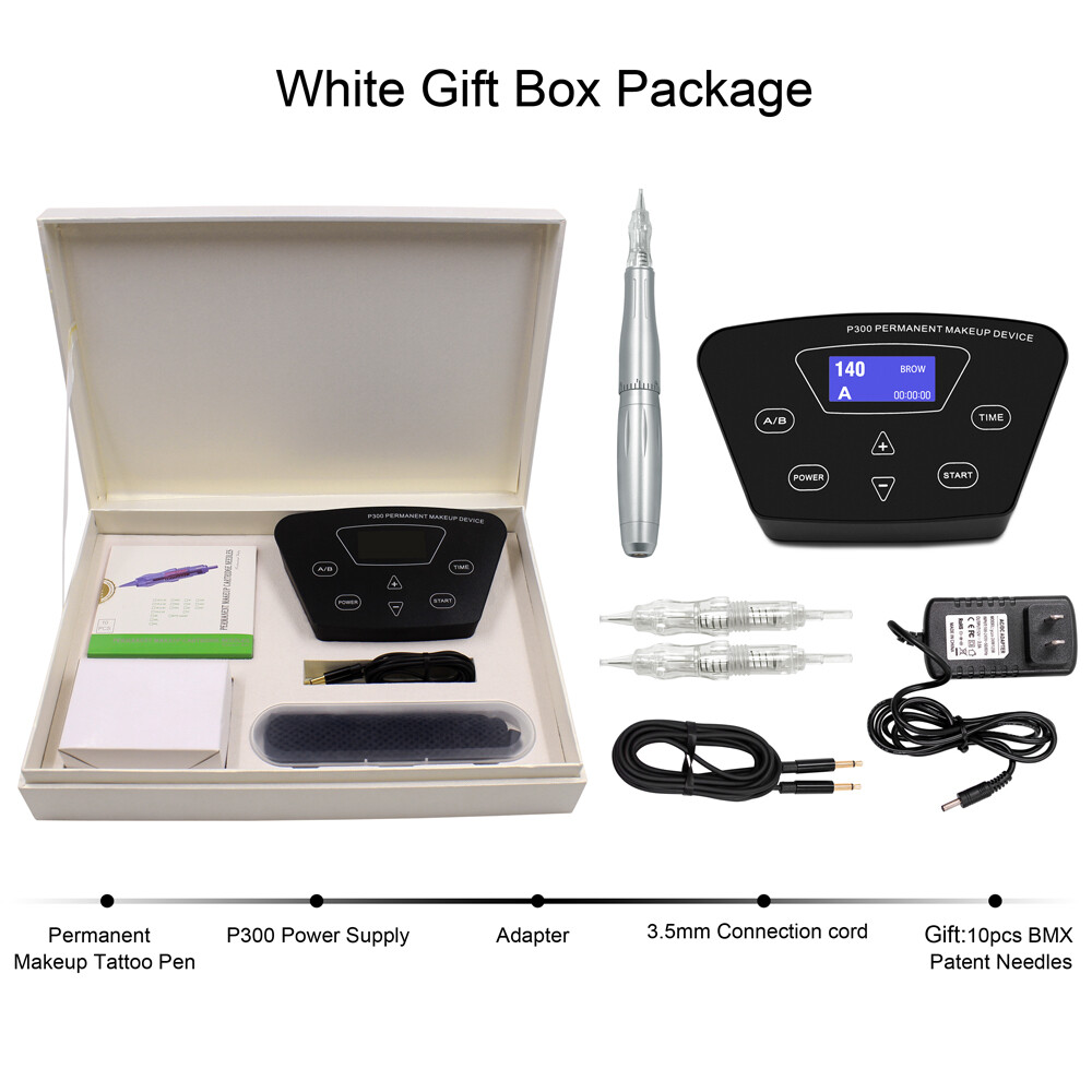 BMX Permanent Makeup Machine Kits Tattoo Pen Gun Eyebrow Microblading Needles