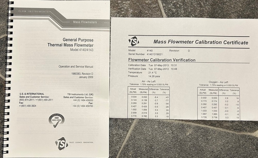 TSI 4140 Mass Flowmeter