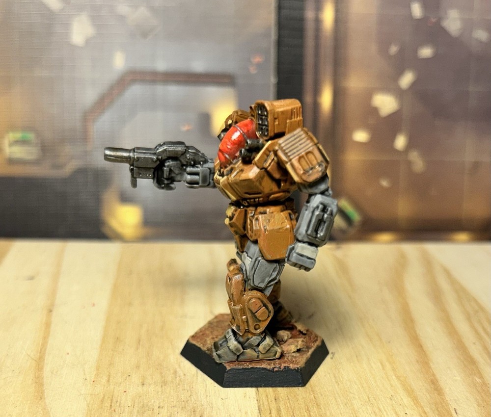 Battletech Battlemaster Mech *painted* Alpha Strike, Clan Wolf