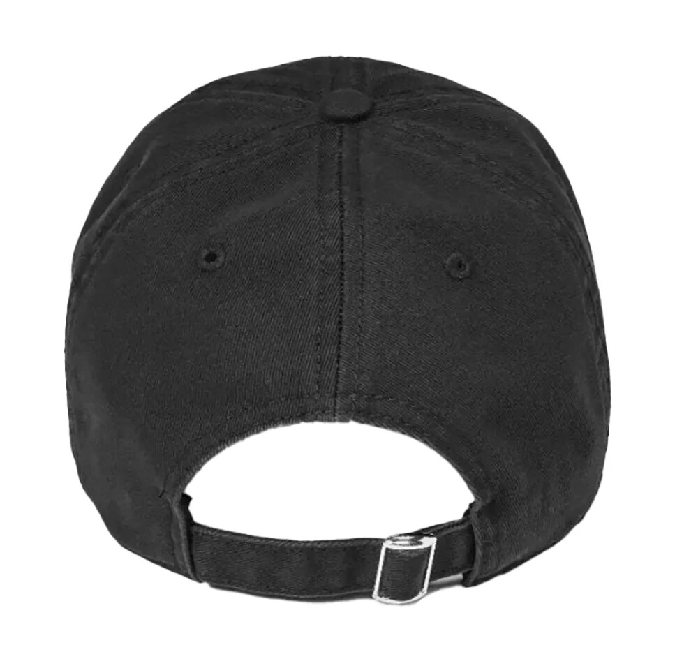 Melanin Adjustable Black Strap Back Cap Hat