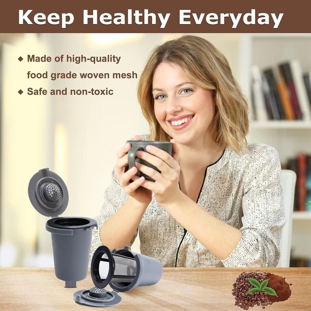 2PCS Reusable Filter Cup for Cuisinart Coffee Maker Filter Replacement Parts