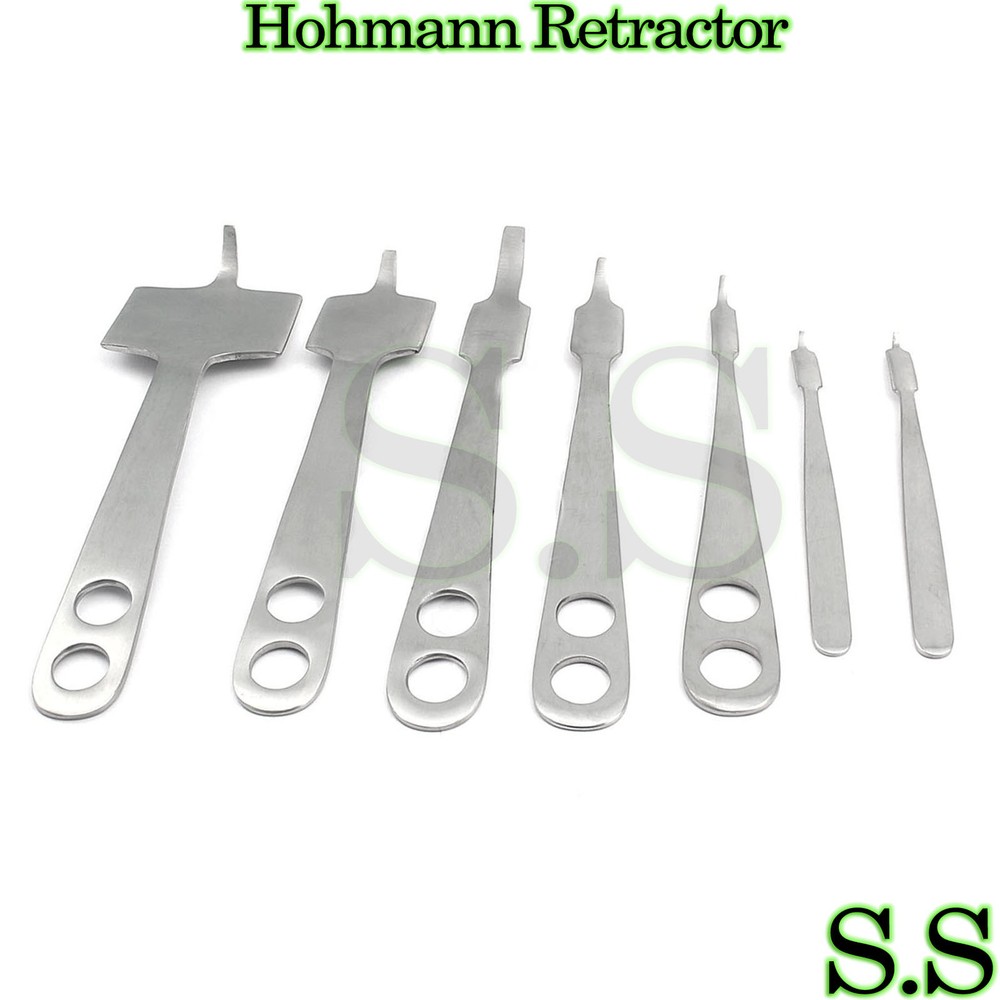 7 Hohmann Retractor Set Surgical Orthopedic Instruments
