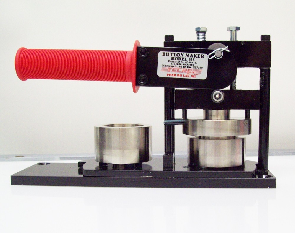 1.25" Button Making Kit - Button Machine, Button Boy Punch + 100 pinback parts