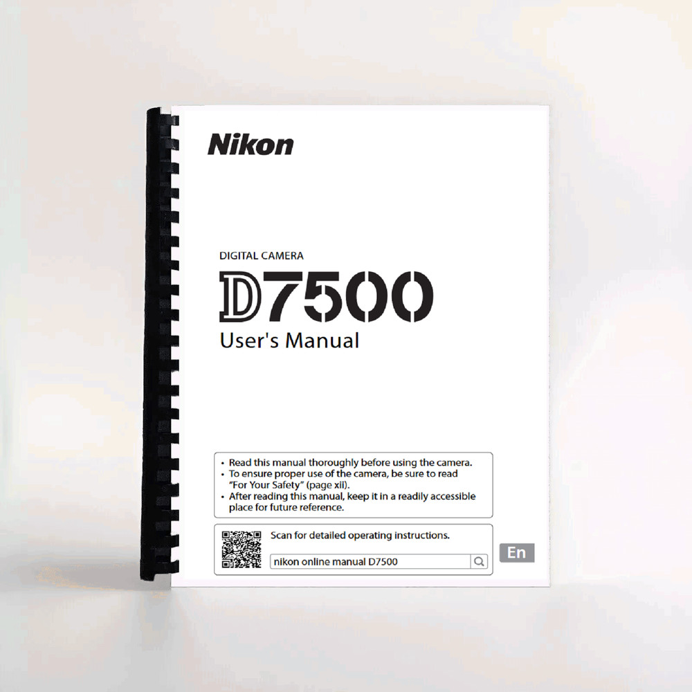 Nikon D7500 User's Manual
