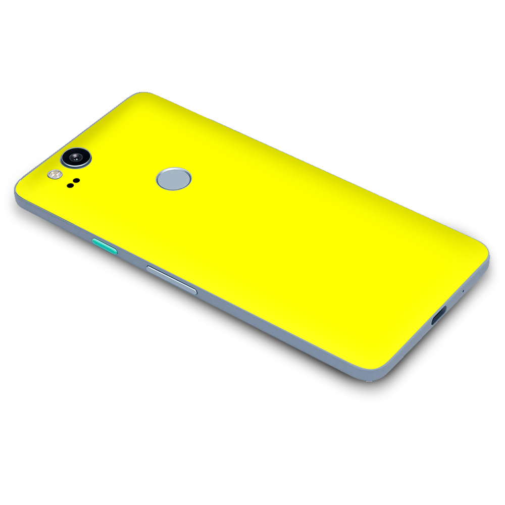 Google Pixel 2 Skins Decal Wrap Bright Yellow
