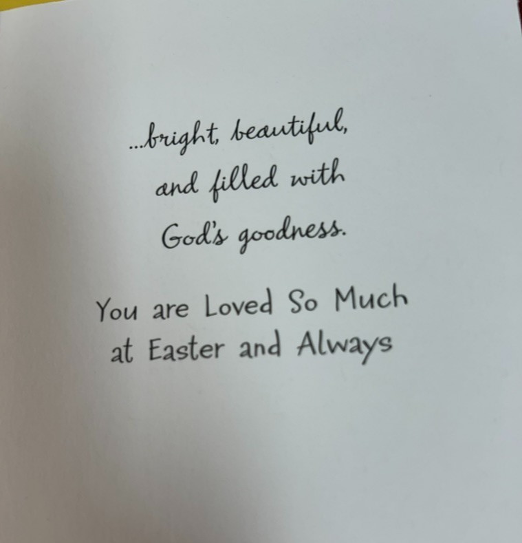 Happy Easter Greeting Card & Envelope ~ Daughter ~ Religious