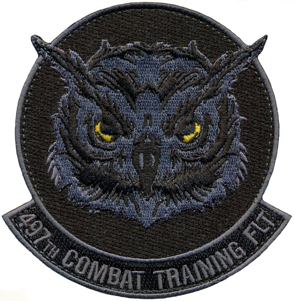 USAF 497th COMBAT TRAINING FLIGHT - BLACK - PATCH