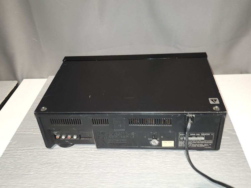 Denon DRM-700 Stereo Cassette Deck - *MISSING REWIND BUTTON, but WORKS NICELY