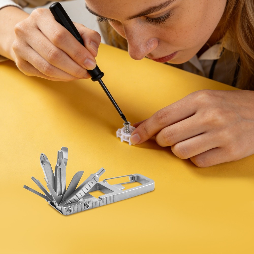 12-in-1 MINI Multitool Screwdriver Rugged&Practical Portable Pocket Camping Tool