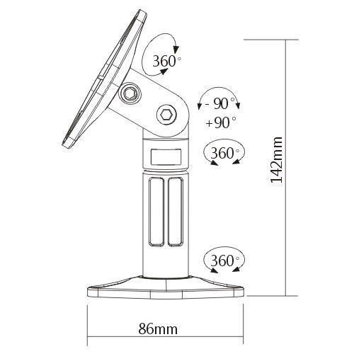10 PACK UNIVERSAL CEILING WALL SATELLITE SPEAKER MOUNT BRACKET HOME THEATER BOSE