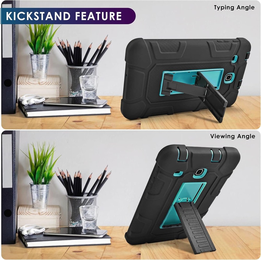 Case for Samsung Galaxy Tab E 8.0" 2016, Shockproof, Multi-Angle Kickstand