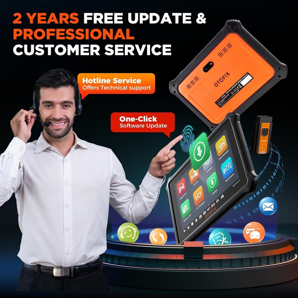 2024 OTOFIX D1 Lite Bidirectional Full System Car Diagnostic Scanner KEY Coding