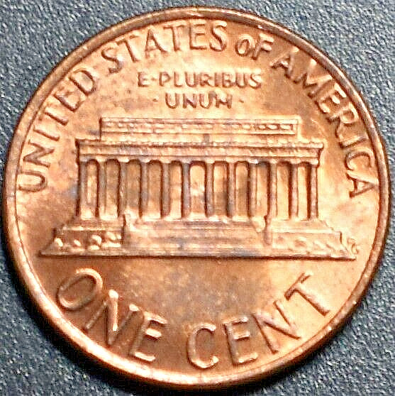 1978 ERROR PENNY DIE BREAK VERY SMALL CUD UNDER STEPS     216