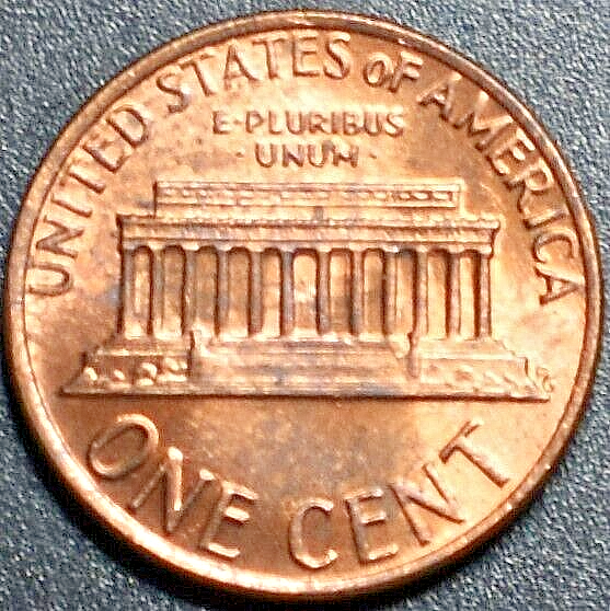 1978 ERROR PENNY DIE BREAK VERY SMALL CUD UNDER STEPS 216