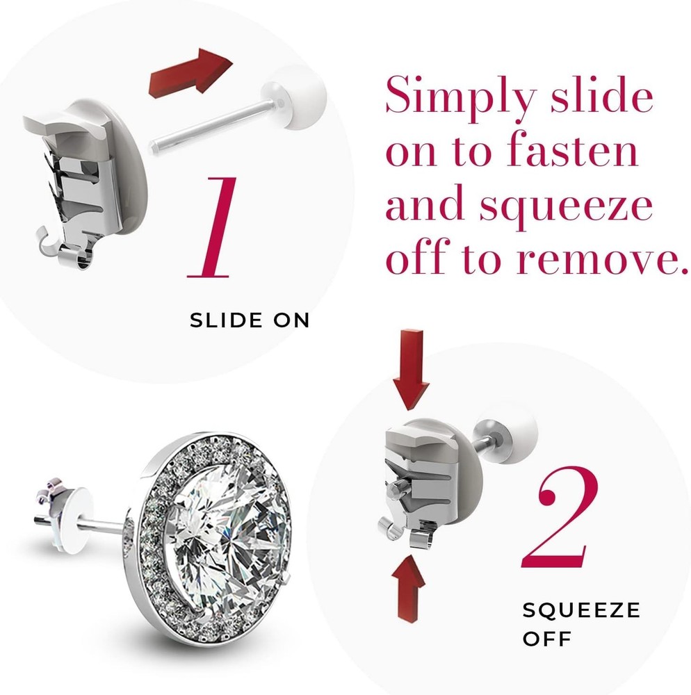 Surgical Steel Earring Back Replacements - Comfortable Fit