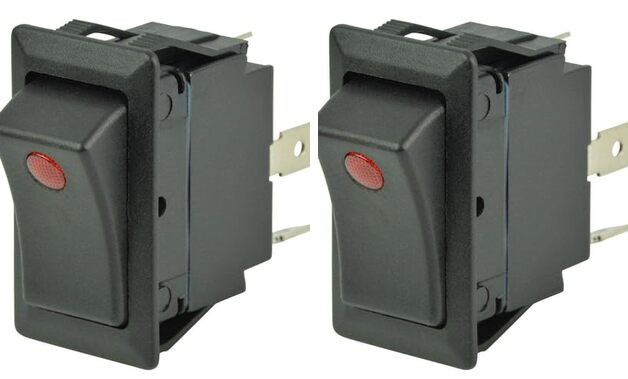 1001714 SPST Rocker Switch - Off/On, One LED
