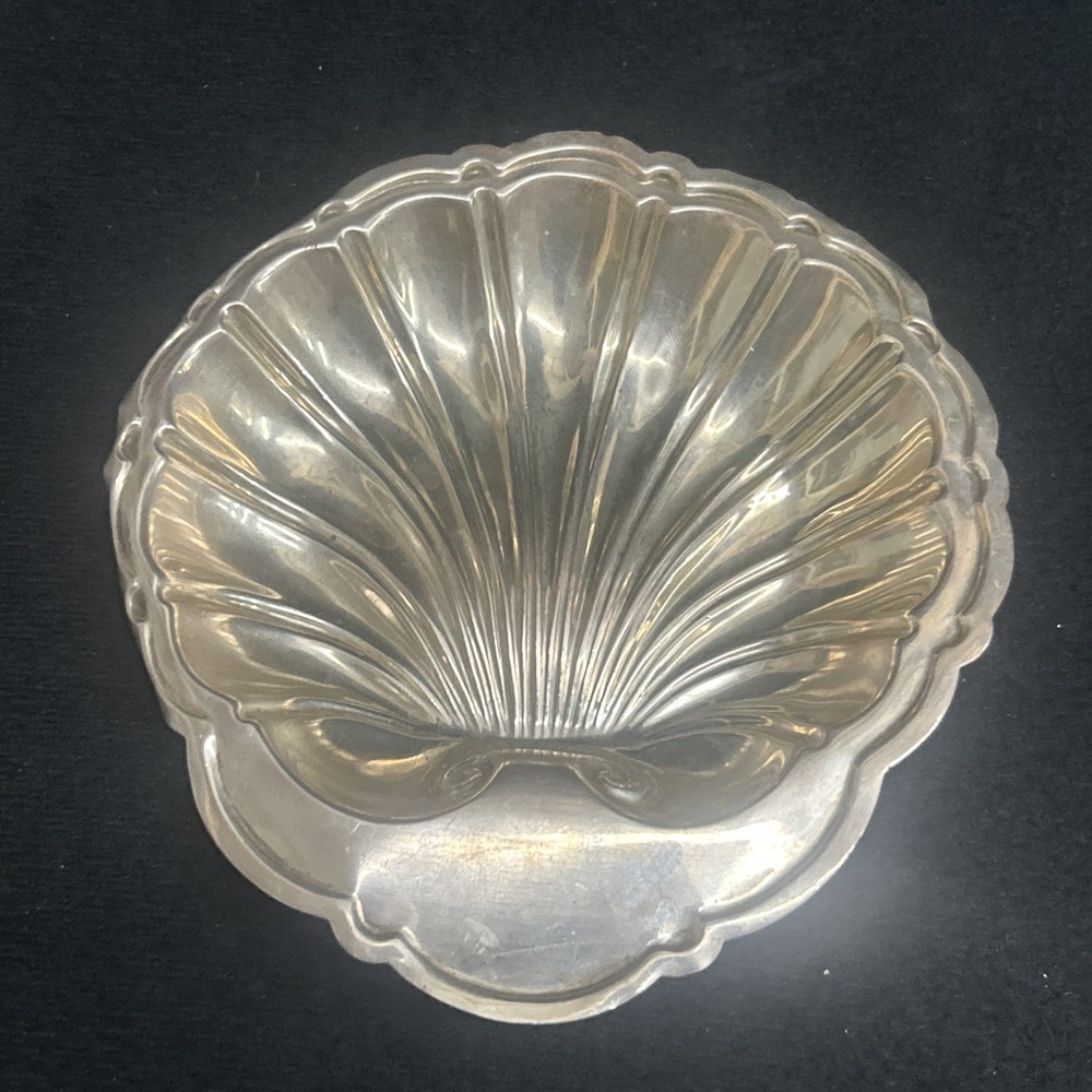 92g Sterling Silver Shell Nut Dish By Tuttle