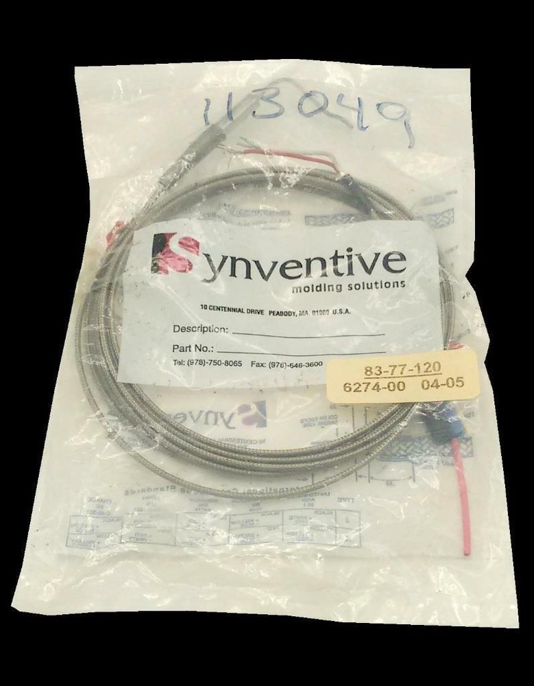 New Synventive  83-77-120  Hotrunner Thermocouple Temperature Sensor