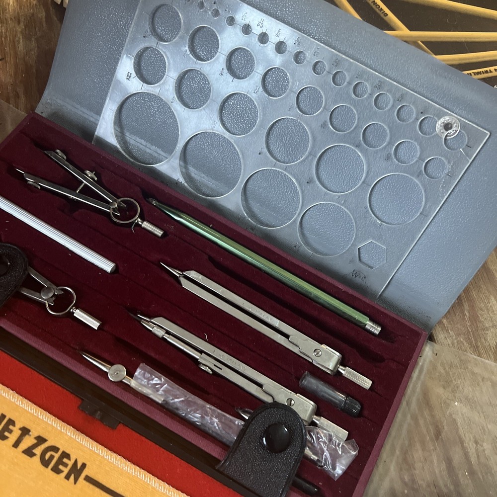 Drafting Tools Lot Dietzgen Vintage