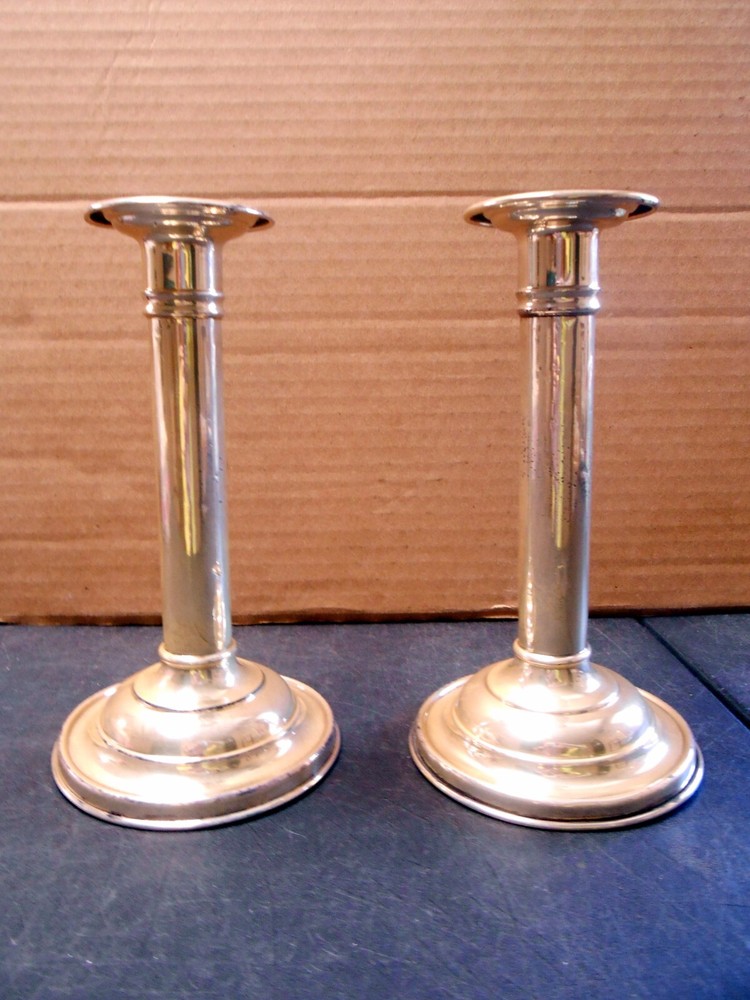 Vintage Gorham Sterling Silver Holloware Pattern A2551 Candlesticks