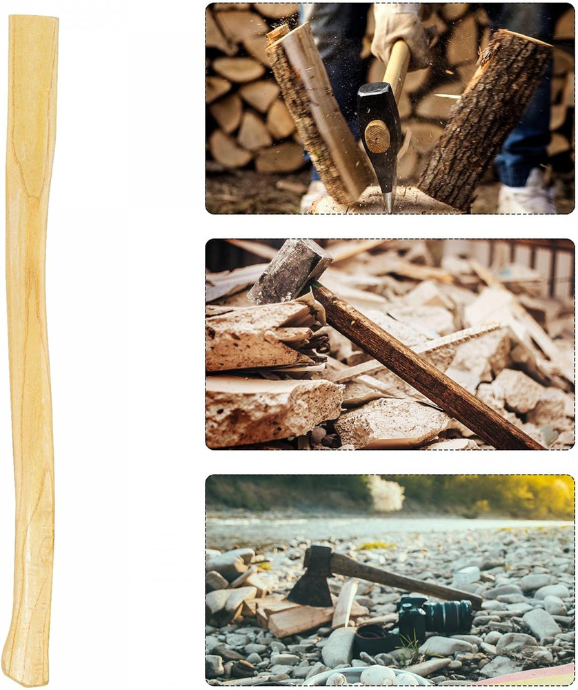 28 Inch Wood Replacement Handle Long Curved Replaceable Handle for Axe Hammer Ov