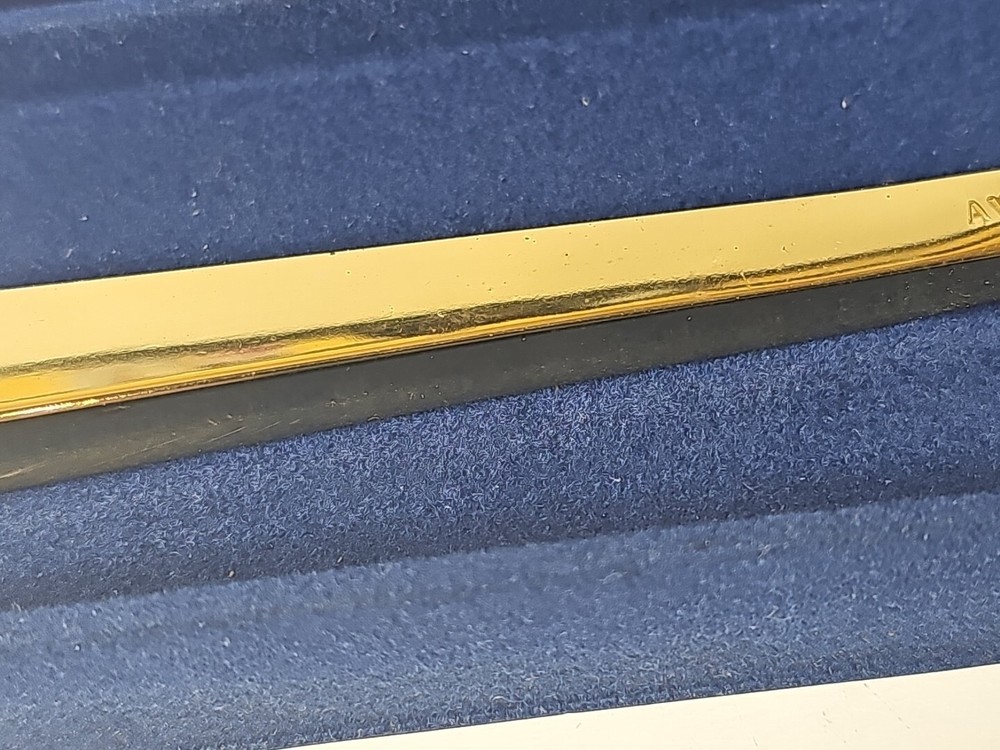 Vintage Avon Personalized Solid Brass Shaving Razor 1984 Durable Lacquer Finish