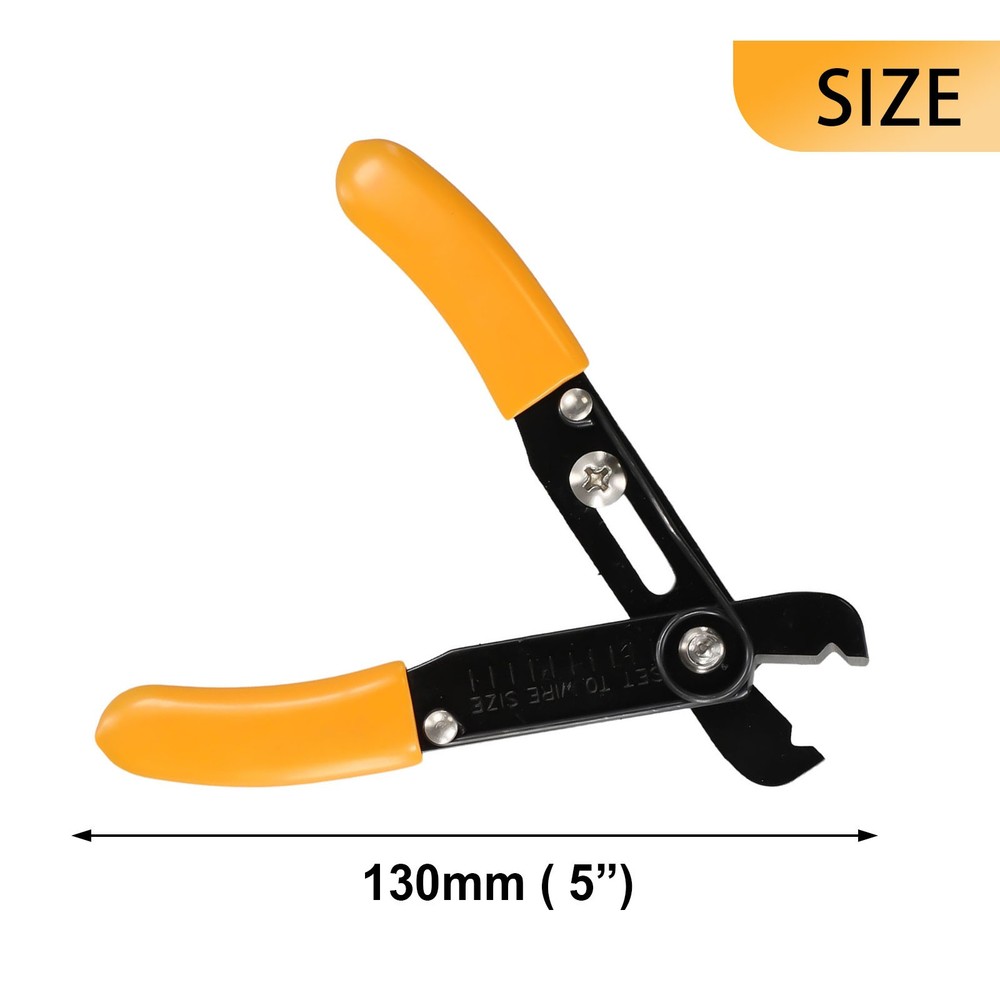 Electrical Wire Cable Cutting Single Hole Wire Stripper Flush Pliers Adjustable
