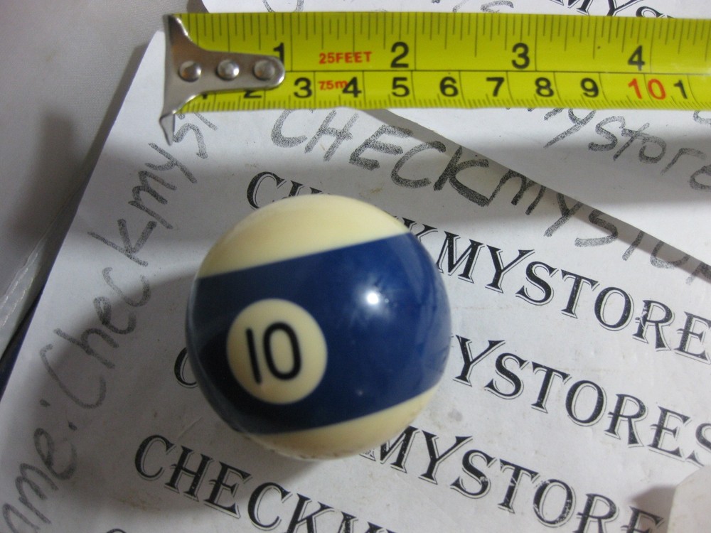 VINTAGE #10 BILLIARD BALL GENTLY USED