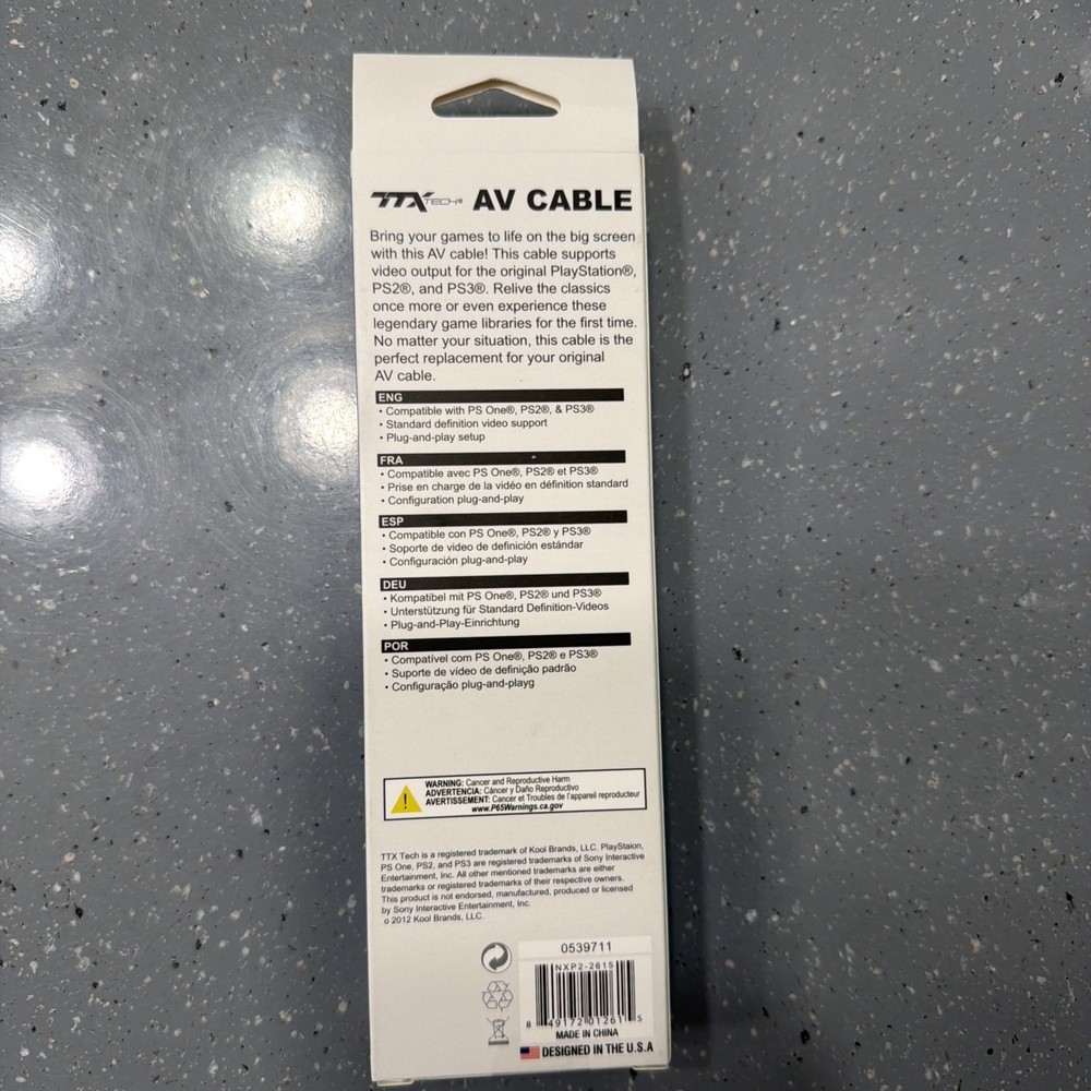 AV Cable for PS One, PS2, PS3 - TTX