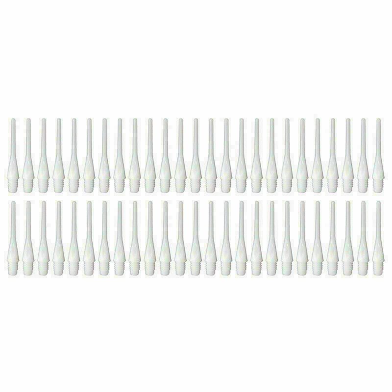 50PCS Durable Soft PlasticTips Points Needle Replacement White New W2U7