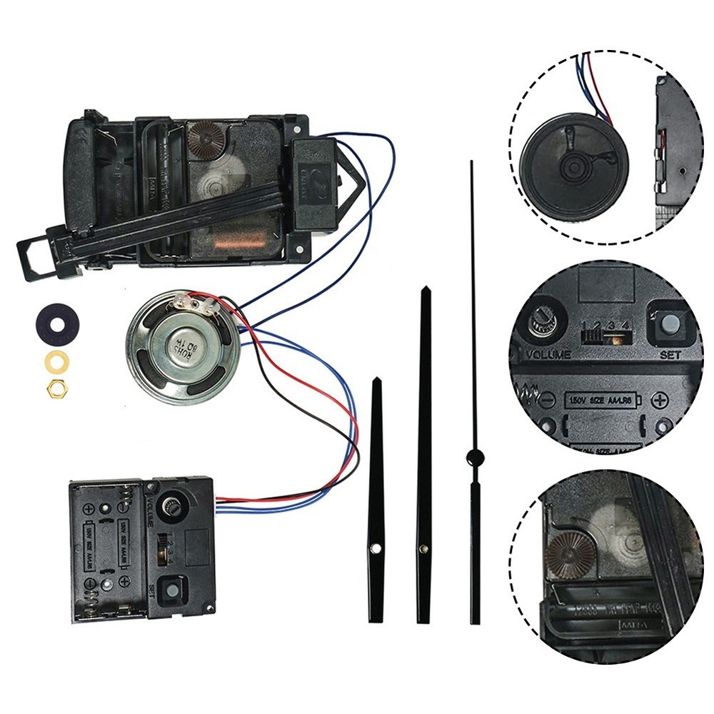 Battery Powered Quartz Pendulum Drive with Musical Chime Functionality