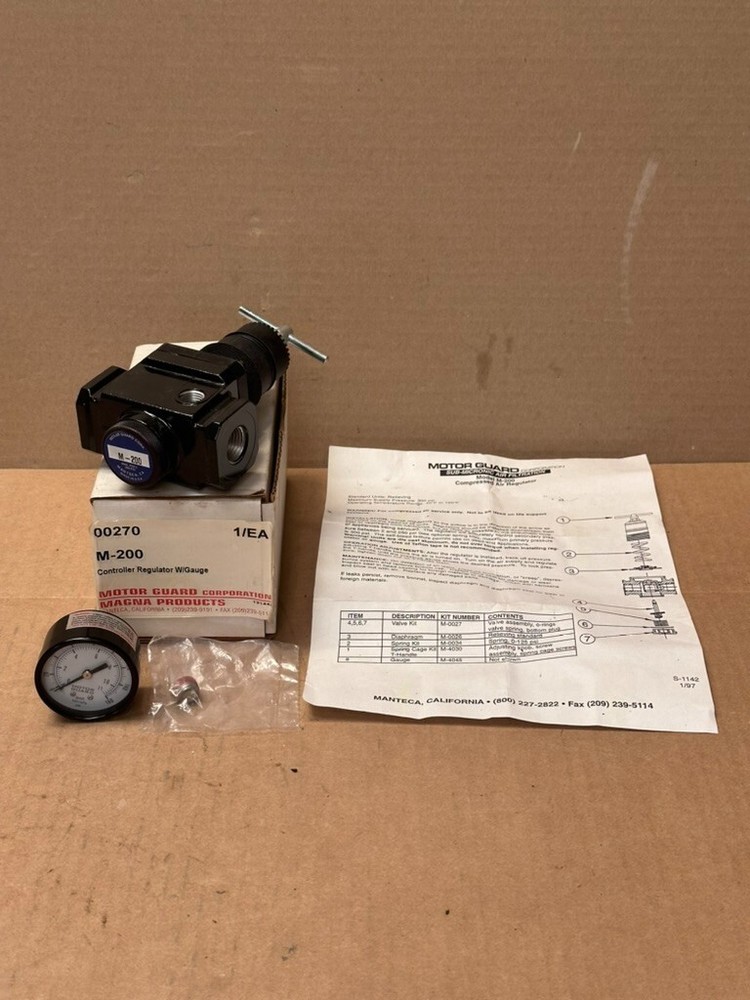 Motor Guard M-200 Controller Air Pressure Regulator 1/2 NPT